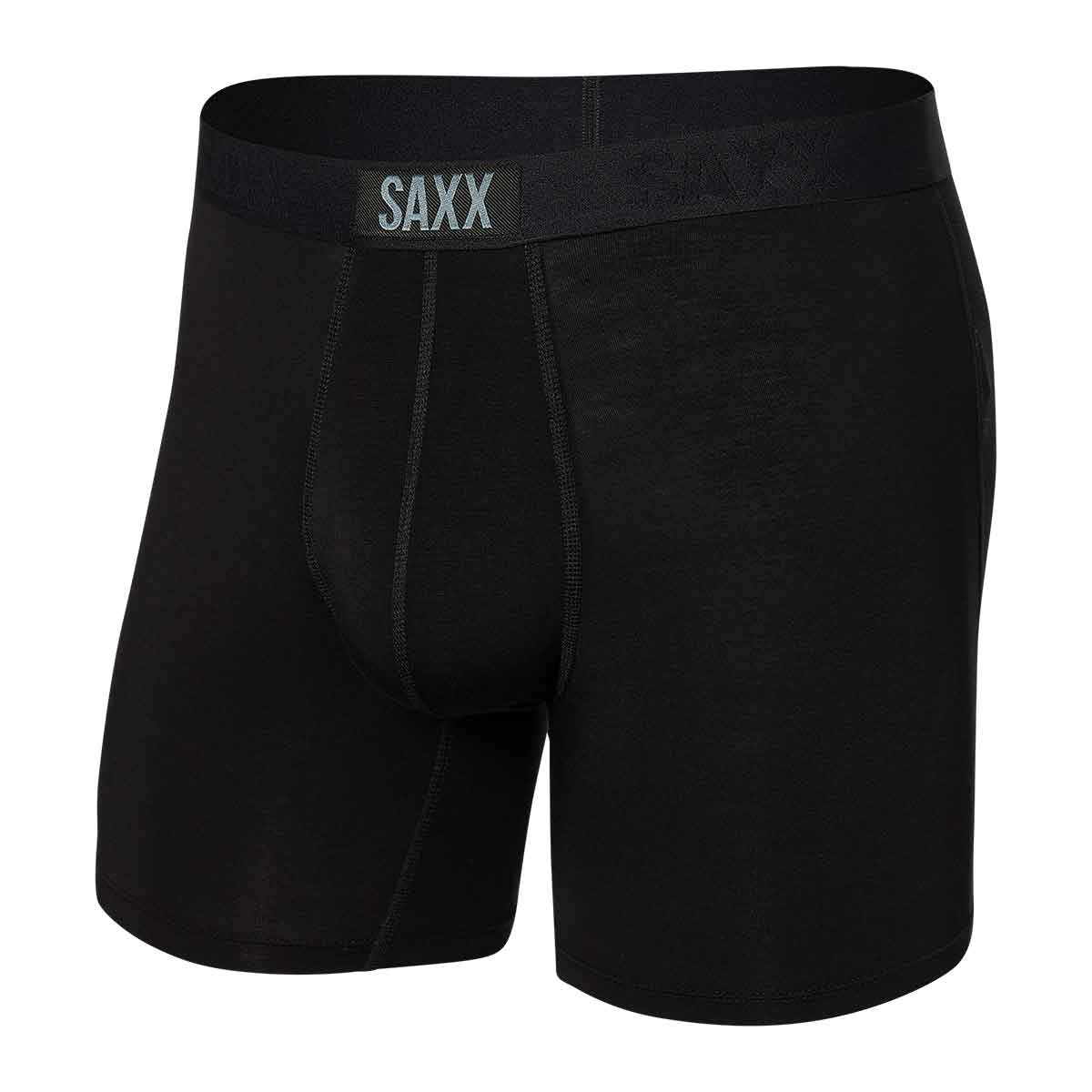 Saxx Vibe Boxer Brief Men's in Black and Black